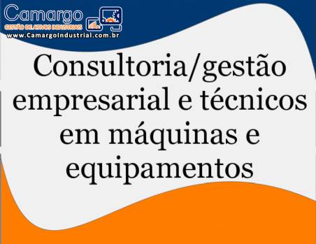 Consultoria em m�quina de embalagens, nacionais e importadas, programa��o e reposi��o de pe�as