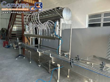Envasadora para 500 ml at� 5 litros 12 bicos em inox