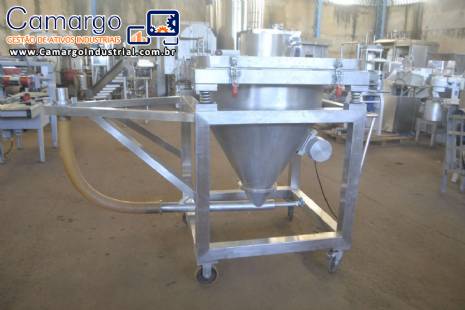 Silo transportador em inox para p�s