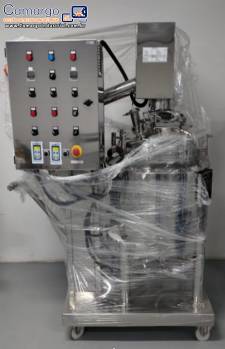 Reator de press�o 100 L em inox 316 L com elevador de tampa ano 2025