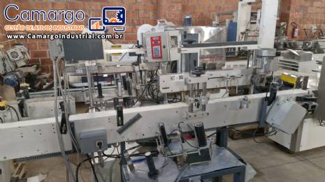 Rotuladora autom�tica cabe�ote duplo r�tulos auto adesivo Bauch Campos